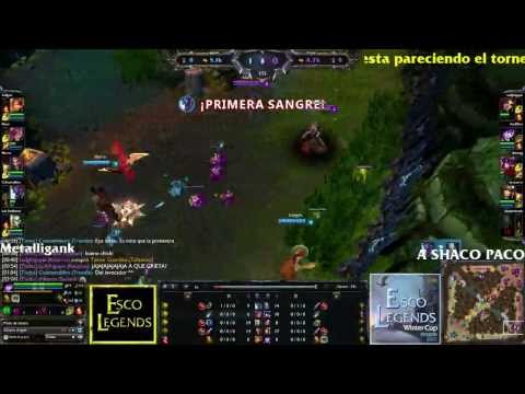 @ESCOLEGENDS #WinterCup - Metalligank VS A Shaco Paco