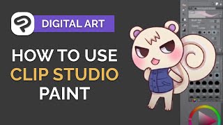 How to Use CLIP STUDIO PAINT - Digital Art Tutorial for BEGINNERS (step by step)