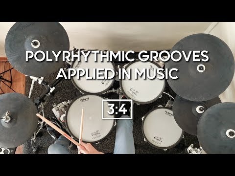 Polyrhythmic Half-Time Shuffle - How to practice polyrhythmic grooves [3:4]