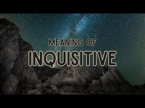 What is the meaning of Inquisitive?