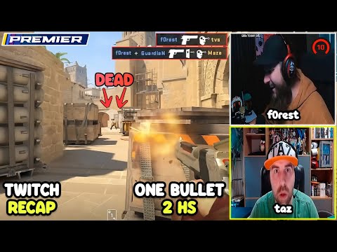 F0REST KILLING TWO WITH ONE BULLET!? KENNYS BEAUTIFUL CLUTCH! S1MPLE RAGING? || CS 2 TWITCH MOMENTS