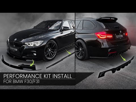 BMW F30 / F31 M Performance Pack Install: Front Lip, Side Skirts and Rear Diffuser