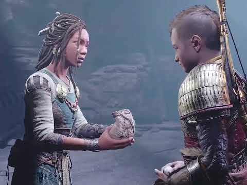 Atreus vs Giant Gryla Atreus leaves Ironwood