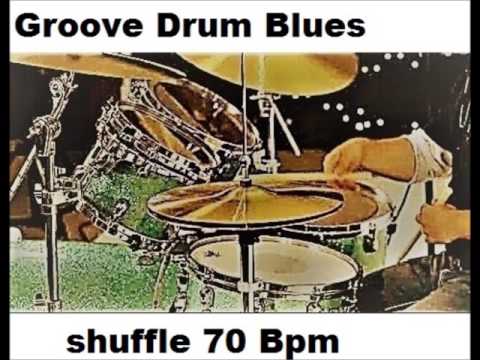 Backing track Drums Groove --  Shuffle 70 bpm