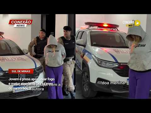 Vídeo: Jovem é presa após atear fogo e matar atendente por ciúmes do namorado.