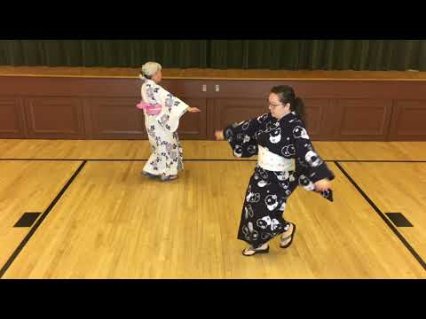 Obon Dancing - Tanko Bushi - full dance practice