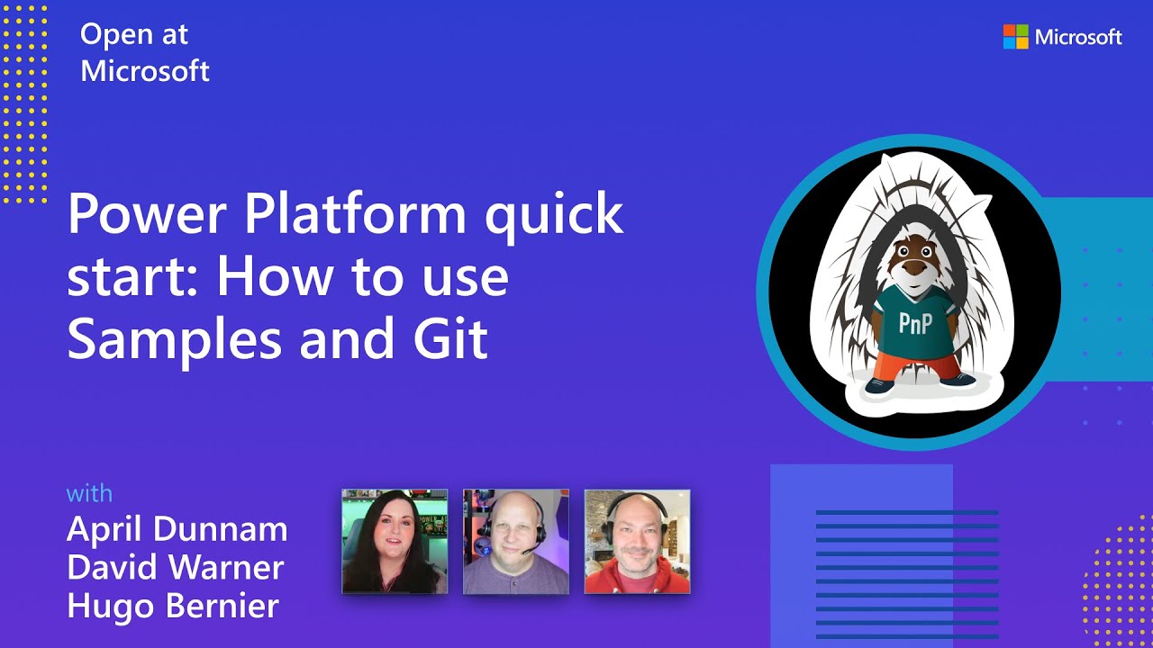 Power Platform quick start: How to use Samples and Git