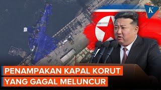 Download lagu Penampakan Kapal Perang Korea Utara yang Gagal Melaut, Ditutup Terpal Biru mp3