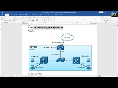 8.1.2 Lab - Implement Single-Area OSPFv2