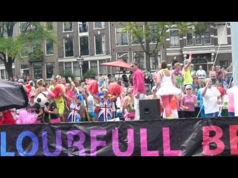 Amsterdam Canal Parade 2012 - Prinsegracht Amsterdam, 4 August - Boat 62: Sportboot - Mike Verschuur