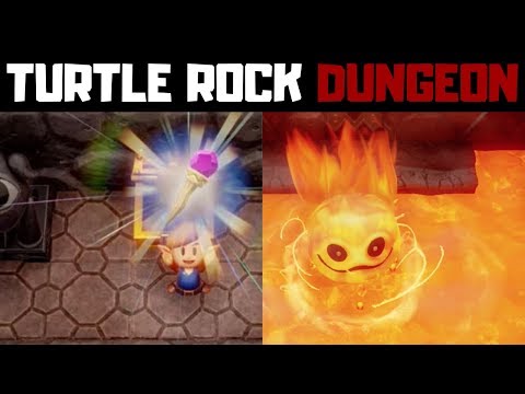 Link's Awakening Turtle Rock Dungeon (Level 8) Walkthrough + Boss Battle!