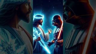 Jesus VS Darth Vader! #jesus #shorts #bible #religion #fe #satan #catholic #starwars #darthvader
