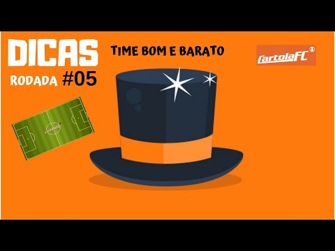 DICAS DA #05 RODADA - TIME BOM E BARATO (APENAS R$77 CARTOLETAS)