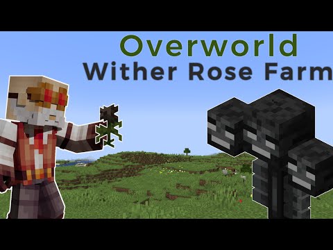 How to make a Wither Rose Farm in the Overworld!