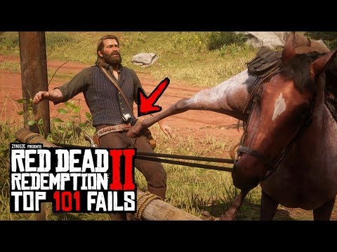 TOP 101 FUNNIEST FAILS IN RED DEAD REDEMPTION 2