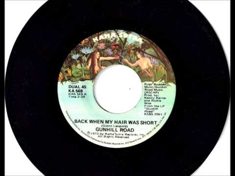 Back When My Hair Was Short , Gunhill Road , 1973 Vinyl 45RPM