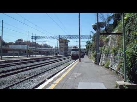 E656.516 sull' IC 505 "Tirreno" Ventimiglia - Roma Termini, in partenza da Roma Ostiense