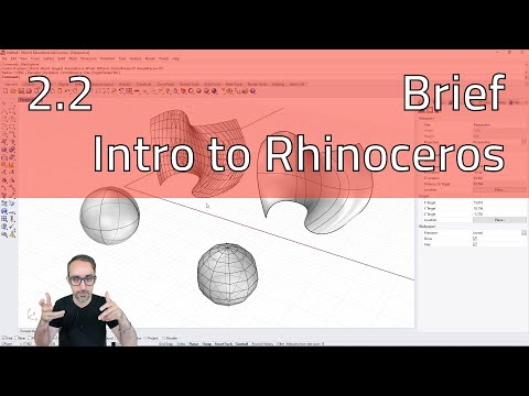2.2 Brief Intro to Rhino - Introduction to Parametric Modeling