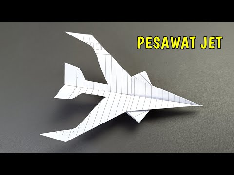 Pesawat Jet Kertas - Pesawat Kertas Terbang Lama - Pesawat Terbang Tinggi Dan Jauh