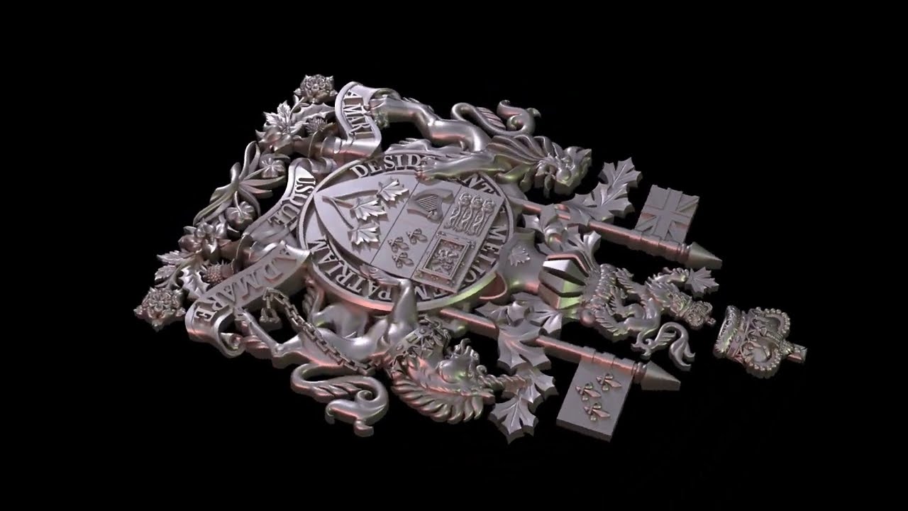 Coat of arms of the Canada 3D Print Model