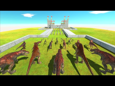 Knight and Spartans Protect the Castle  - Animal Revolt Battle Simulator
