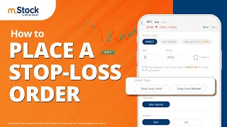 How to Place Stop Loss Orders on m.Stock | Easy Stop Loss Buy/Sell Orders | Advanced Order Type