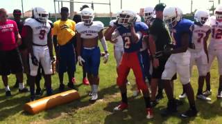 Football hitting drills