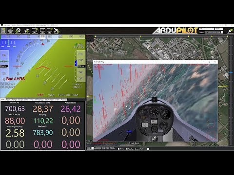 Frigatebird (Ardupilot) - Soaring test with "Silent Wings" flight simulator