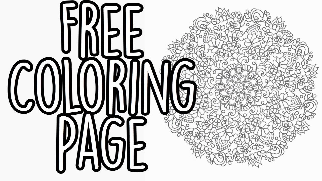 Free Coloring Page Printable