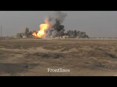 What does an explosion of 700 kg explosives look like