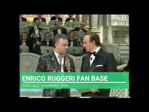 Sanremo 1993: Enrico Ruggeri commenta a caldo la sua vittoria rock