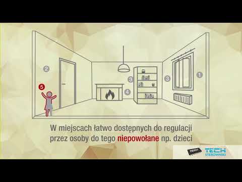 Gdzie nie należy umieszczać regulatorów pokojowych - TECH Sterowniki