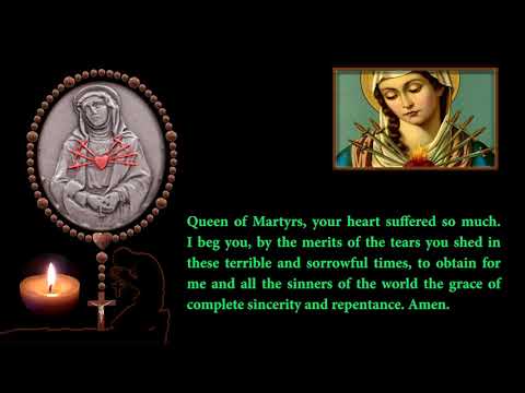 The Rosary of the Seven Sorrows of Our Blessed Mother Mary