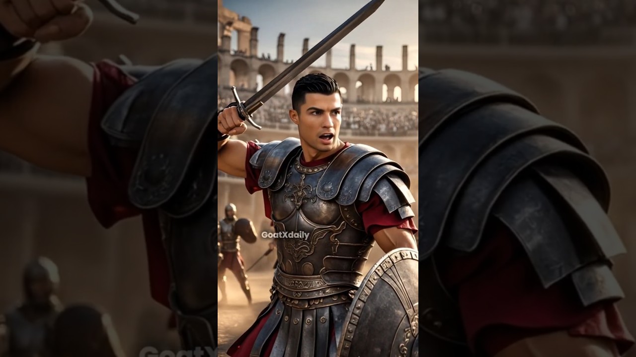 Ronaldo & Messi as Gladiators – Epic Battle Against Monsters!
