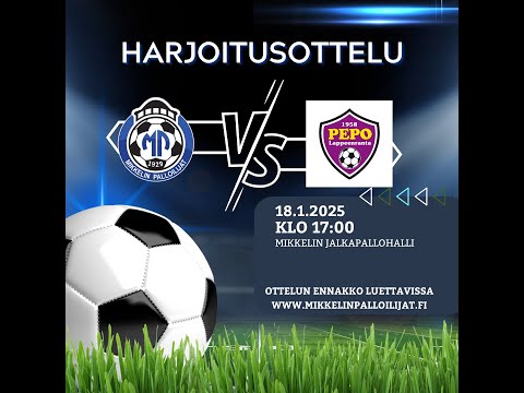 18.1.2025 harjoitusottelu: MP-PEPO 1-0(1-0)