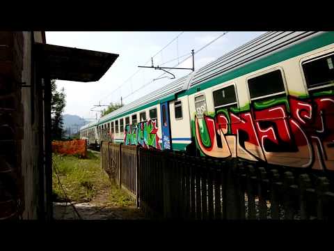 E.464.540 IN NUOVA LIVREA TRENITALIA  IN TRANSITO AL CASELLO A ROBILANTE.(CN) 27 - 5 - 2017