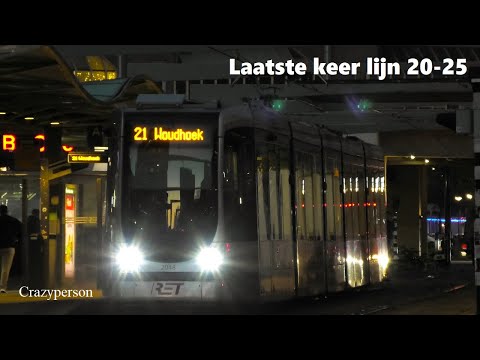 RET Tram Rotterdam 2024 - Laatste jaar Lijn 20-25