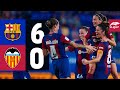 LIGA F | BARÇA 6 vs 0 VALENCIA 🔵🔴