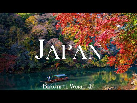 Japan 4K Scenic Relaxation Film - Relaxing Piano Music - Beautiful Nature