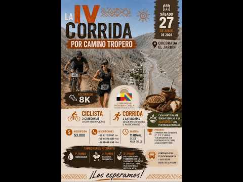 Comunidad Colla de Diego de Almagro -  Experiencia de la IV corrida por el camino tropero. 🌵🏃‍♂️🚴‍♀️