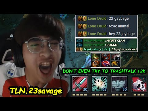 Talon.23savage [Phantom Assassin] 12K MMR CARRY vs TNC.Febby T1.Karl Dota 2 7.31B pro Gameplay