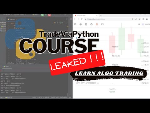 Algo Trading Course LEAKED || Python || MTM Algo - Lecture_1 || TradeViaPython