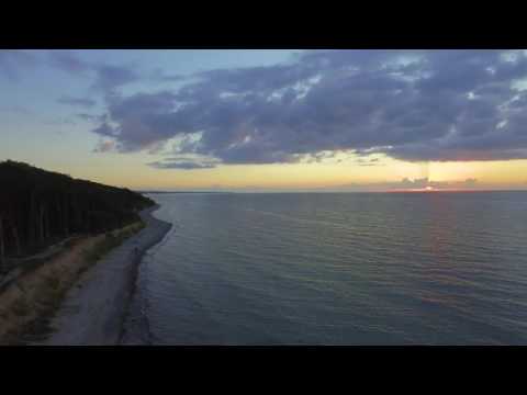 Ostseebad Nienhagen Gespensterwald. Sonnenuntergang gefilmt mit der Inspire 1