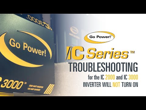 HOW TO FIX: IC Series Troubleshooting-Inverter Will Not Turn On