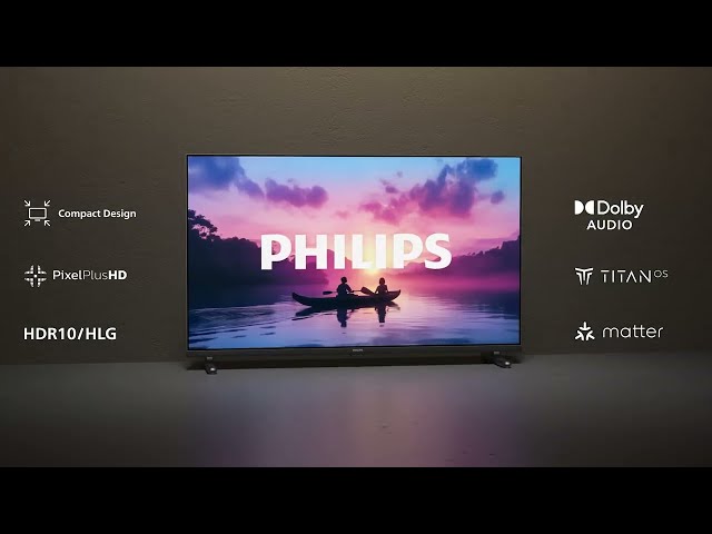 TV Philips 40PFS6050 Full HD LED 100cm 40" Smart TV Dolby Audio Titan OS video