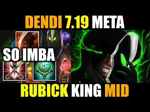 EPIC RUBICK NEW IMBA MID 7.19 AMP MAGIC COMBO by Dendi Dota 2 Most Fun Game