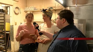 Crowds Show Out for Paczkis at Kreger's Bakery