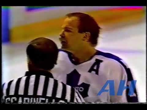 NHL Dec. 12, 1990 Toronto Maple Leafs v Montreal Canadiens (R) Live + (HL) Wendel Clark v Andrew Cas