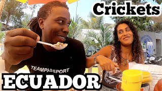 Eating Crickets Chips In Montanita Ecuador 🇪🇨