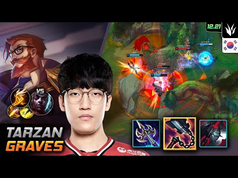 Tarzan Jungle Graves Build Goredrinker Fleet Footwork - LOL KR 12.21
